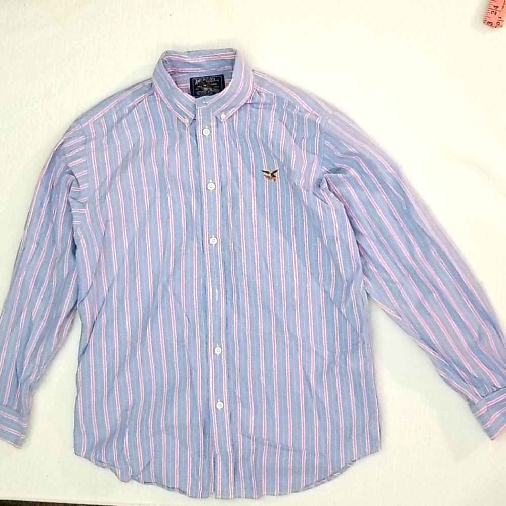 Boys American Living Button-Up Plaid Size XL (20)
